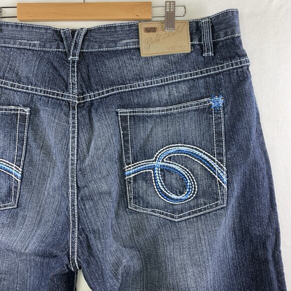 Vibe SGL Gold Label Mens Y2K Long Shorts Sz 42 Below Knee Street Skate Hip Hop - Picture 4 of 15